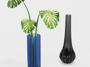 set vases-no4- by reflex murano glass vase 3D 模型