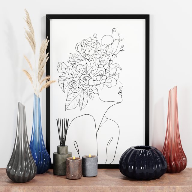 set vases-no5- by reflex murano glass vase 3D-Modell .c4d .max .obj .3ds .fbx .stl .blend 