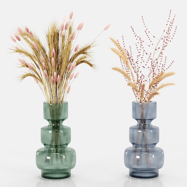 set vases-no4- by enea glass vase 3D Model .c4d .max .obj .3ds .fbx .stl .blend 