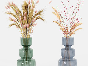 set vases-no4- by enea glass vase 3D 모델