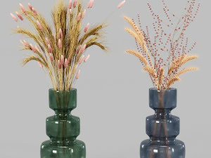 набір ваз-№4- скляна ваза enea 3D Модель