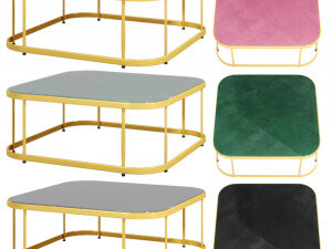 cofee table1- manaos tempered glass coffee table 3D Model