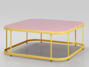 cofee table1- manaos tempered glass coffee table 3Dモデル