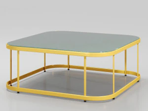 cofee table1- manaos tempered glass coffee table 3D Model