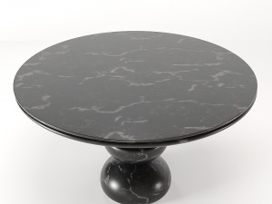 dining table no2- marble table Modèle 3D