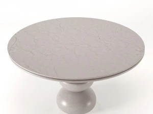 dining table no2- marble table 3D Model