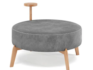 poufs vol4- verywood round velvet 3D Model