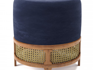 poufs vol5- pouf wood tailors club Modelo 3D