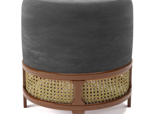 poufs vol5- pouf wood tailors club Modelo 3D