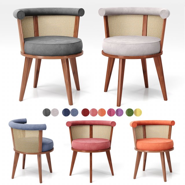 armchair by wood tailors club 3D Model .c4d .max .obj .3ds .fbx .stl .blend 