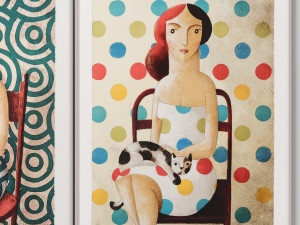 art frams 46- women in chairs 3D Модель