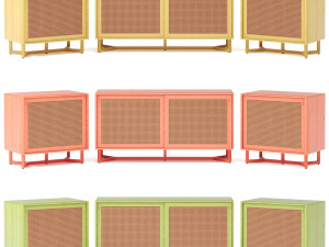 sidebar-no2- raffles buffet by adjustable color 3Dモデル