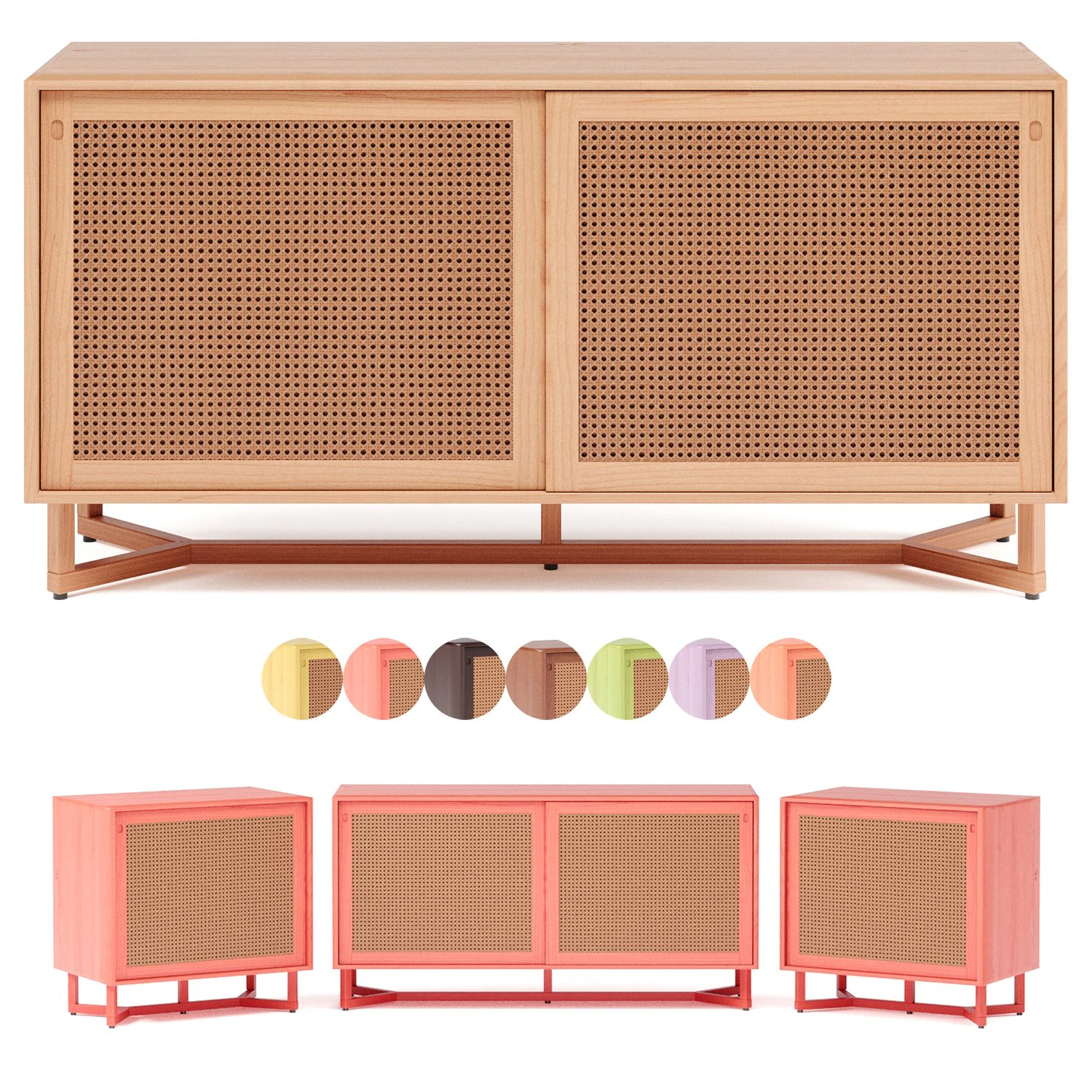 sidebar-no2- raffles buffet by adjustable color 3D Model .c4d .max .obj .3ds .fbx .stl .blend 