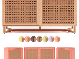sidebar-no2- raffles buffet by adjustable color 3D Model
