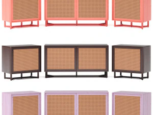 sidebar-no2- raffles buffet by adjustable color 3D Model