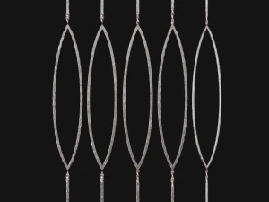 iron railing fence 01 3D Model
