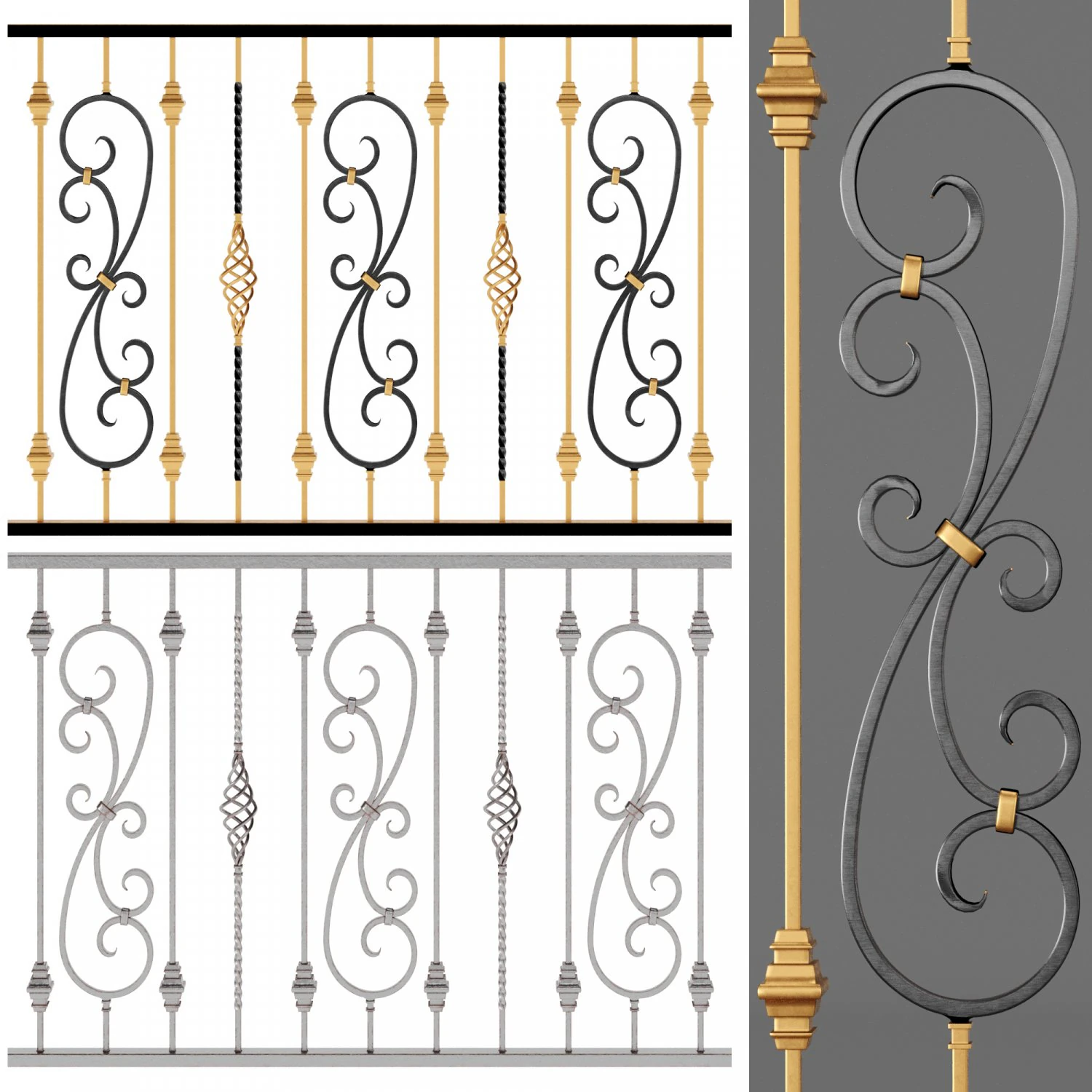 fencing 01 3D Model .c4d .max .obj .3ds .fbx .stl .blend 