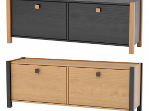 sidebar no6- woodman shoe cabinet Modelo 3D