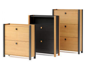 sidebar no6- woodman shoe cabinet 3D Model