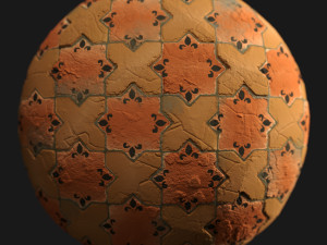 materials 1- brick tile 1 pbr CG テクスチャ