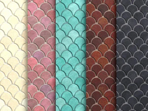 materiais 6- telhas de escama de peixe pbr Texturas CG