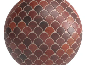 materiais 6- telhas de escama de peixe pbr Texturas CG