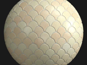materiais 6- telhas de escama de peixe pbr Texturas CG