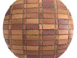 materials 9- brick tiles pbr in 4 patterns CG Textures
