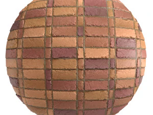 materials 9- brick tiles pbr in 4 patterns CG Textures