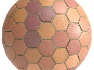 materials 10- hexagon tiles in 5 color CG Textures