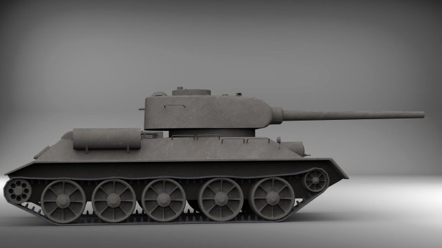 russian tank t 34 Modèle 3D .c4d .max .obj .3ds .fbx .stl .blend 
