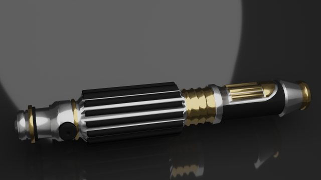mace windu lightsaber 3D Модель .c4d .max .obj .3ds .fbx .stl .blend 