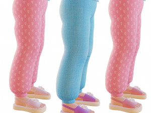 Cartoon girl blonde 3D 모델