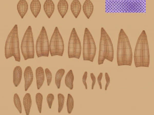 Cartoon girl blonde 3D Model