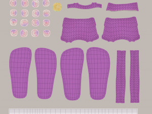 Cartoon girl blonde 3D 모델