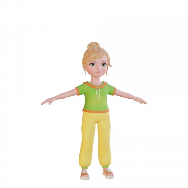 3D cartoon girl rigged - TurboSquid 1317956 | Gambar karakter disney, Gadis  kartun lucu, Animasi disney