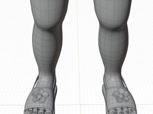 Girl child blonde Modelo 3D
