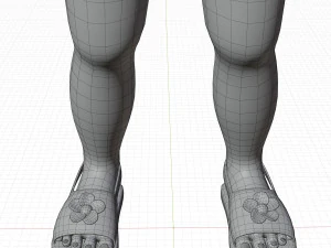 Girl child blonde 3D Model