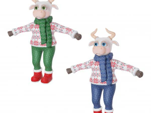 Bull-white 3D Model