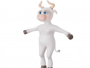 Bull-white 3D Model