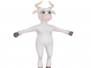 Bull-white 3D Model