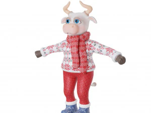 Bull-white 3D Model