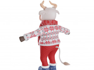 Bull-white Model 3D