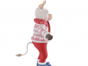 Bull-white Model 3D