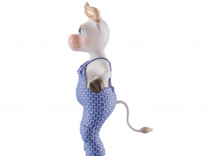 Bull-white Model 3D