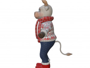 Bull-white Model 3D