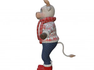 Bull-white 3D Model