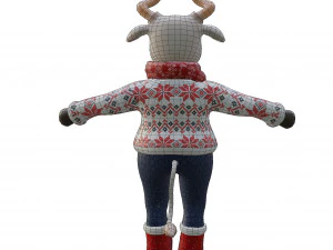 Bull-white 3D Model