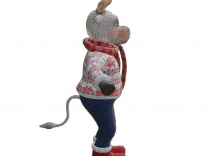 Bull-white Model 3D