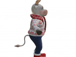 Bull-white 3D Model